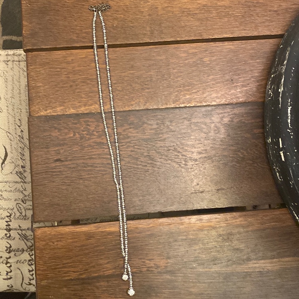 Cool silver bolero style necklace